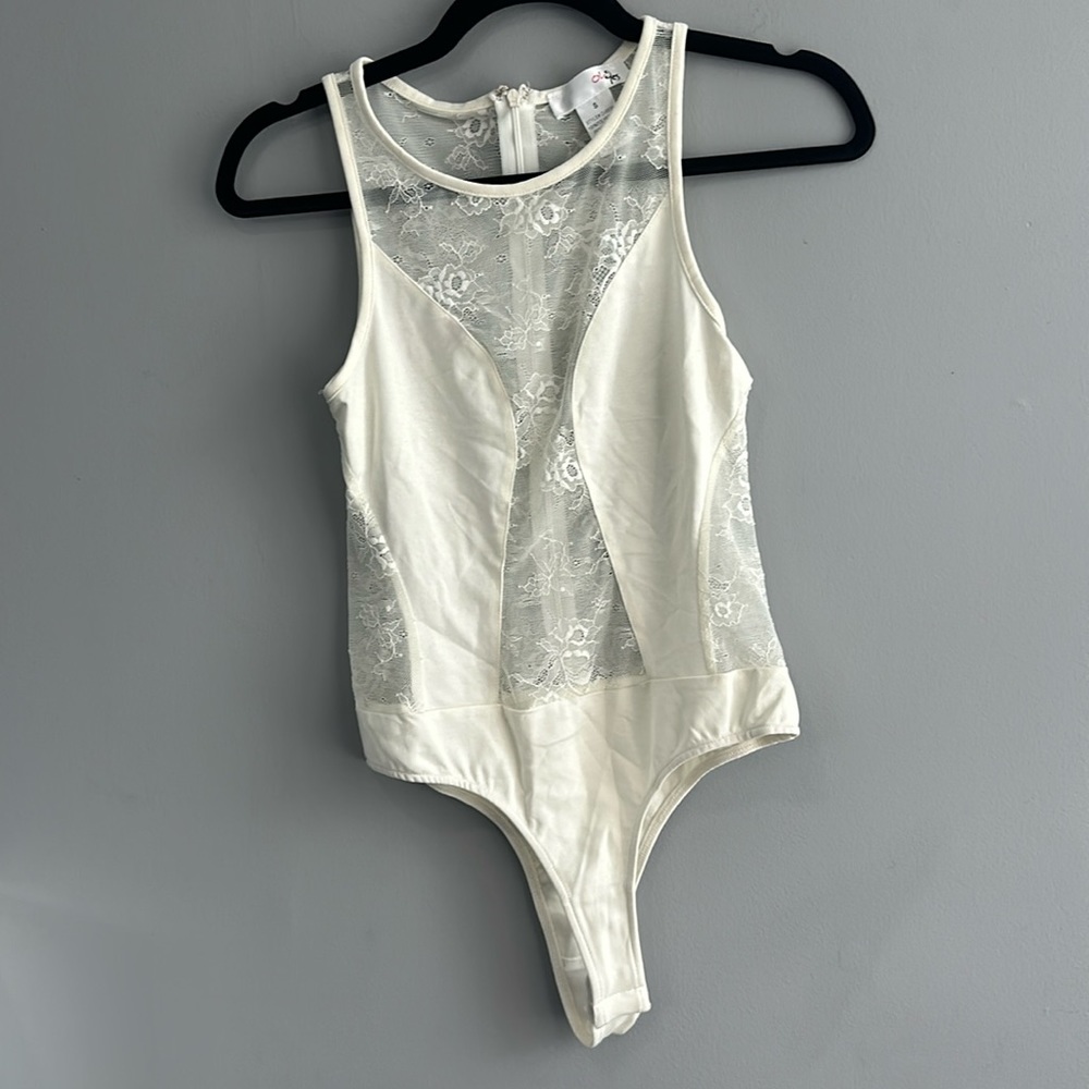 White Lace Bodysuit